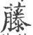 藤(印刷字体 ·宋 ·广韵 )