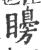 矏(印刷字体 ·宋 ·广韵 )