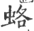 蛒(印刷字体 ·宋 ·广韵 )