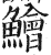 鱠(印刷字体 ·明 ·洪武正韵 )