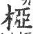 椏(印刷字体 ·宋 ·广韵 )