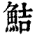 鲒(印刷字体 ·清 ·康熙字典 )